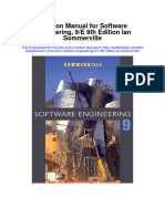 Instant Download Solution Manual For Software Engineering 9 e 9th Edition Ian Sommerville PDF Scribd