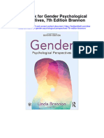 Instant Download Test Bank For Gender Psychological Perspectives 7th Edition Brannon PDF Ebook