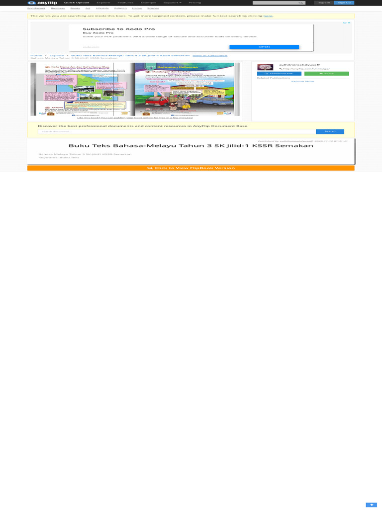 Buku Teks Bahasa Melayu Tahun 3 Sk Jilid 1 Kssr S Pdf Information