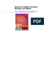 Instant download Solution Manual for Health Promotion in Nursing 3rd Edition pdf scribd