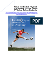 Instant Download Solution Manual For Health Physical Assessment in Nursing 2 e 2nd Edition Donita Damico Colleen Barbarito PDF Scribd