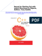 Instant Download Solution Manual For Starting Out With C From Control Structures To Objects 9th Edition Tony Gaddis PDF Scribd