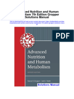 Instant Download Advanced Nutrition and Human Metabolism 7th Edition Gropper Solutions Manual PDF Scribd