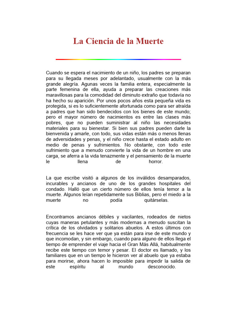 La Ciencia de La Muerte | PDF | Jesús | Muerte