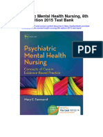 Instant Download Psychiatric Mental Health Nursing 8th Edition 2015 Test Bank PDF Scribd