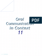 Oral Communication First Term