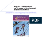 Instant Download Test Bank For Childhood and Adolescence Voyages in Development 5th Edition Rathus PDF Scribd