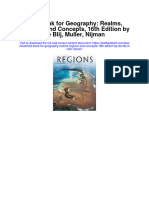 Instant Download Test Bank For Geography Realms Regions and Concepts 16th Edition by de Blij Muller Nijman PDF Ebook
