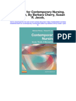 Full Download Test Bank For Contemporary Nursing 6th Edition by Barbara Cherry Susan R Jacob PDF Free