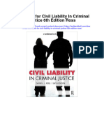 Instant Download Test Bank For Civil Liability in Criminal Justice 6th Edition Ross PDF Scribd