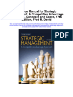 Instant Download Solution Manual For Strategic Management A Competitive Advantage Approach Concepts and Cases 17th Edition Fred R David PDF Scribd