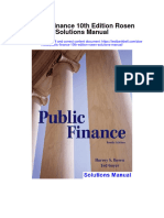 Instant Download Public Finance 10th Edition Rosen Solutions Manual PDF Scribd