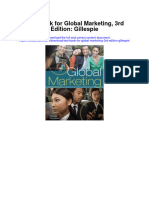 Instant Download Test Bank For Global Marketing 3rd Edition Gillespie PDF Ebook