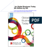Instant Download Test Bank For Global Business Today 9th Edition by Hill PDF Ebook