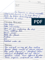 To Separate The Pigments or Coloured Components (Pigments) Present in The Given Flower or Leaves by Paper Chromatography and To Determine R Values.