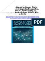 Instant Download Solution Manual For Supply Chain Management A Logistics Perspective 11th Edition C John Langley JR Robert A Novack Brian J Gibson John J Coyle PDF Scribd