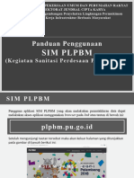 Petunjuk Teknis Penggunaan SIM PLPBM (Fasilitator Kabupaten Program Sanitasi Perdesaan Padat Karya)