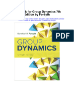 Instant Download Test Bank For Group Dynamics 7th Edition by Forsyth PDF Ebook