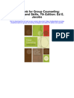Instant Download Test Bank For Group Counseling Strategies and Skills 7th Edition Ed e Jacobs PDF Ebook