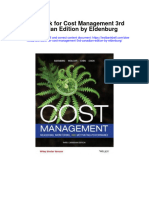 Full download Test Bank for Cost Management 3rd Canadian Edition by Eldenburg pdf free