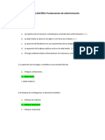 AUTOEVALUACIÓN1 Fundamentos de Administración