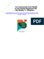 Instant Download Test Bank For Community Oral Health Practice For The Dental Hygienist 4th Edition by Beatty 11 Chapters PDF Scribd