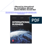 Instant Download Solution Manual For International Business 2nd Edition Michael Geringer Jeanne Mcnett Donald Ball PDF Scribd