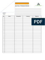 HSE-FM-008C (01) Training Attendance Record