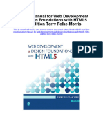 Instant Download Solution Manual For Web Development and Design Foundations With Html5 10th Edition Terry Felke Morris PDF Scribd