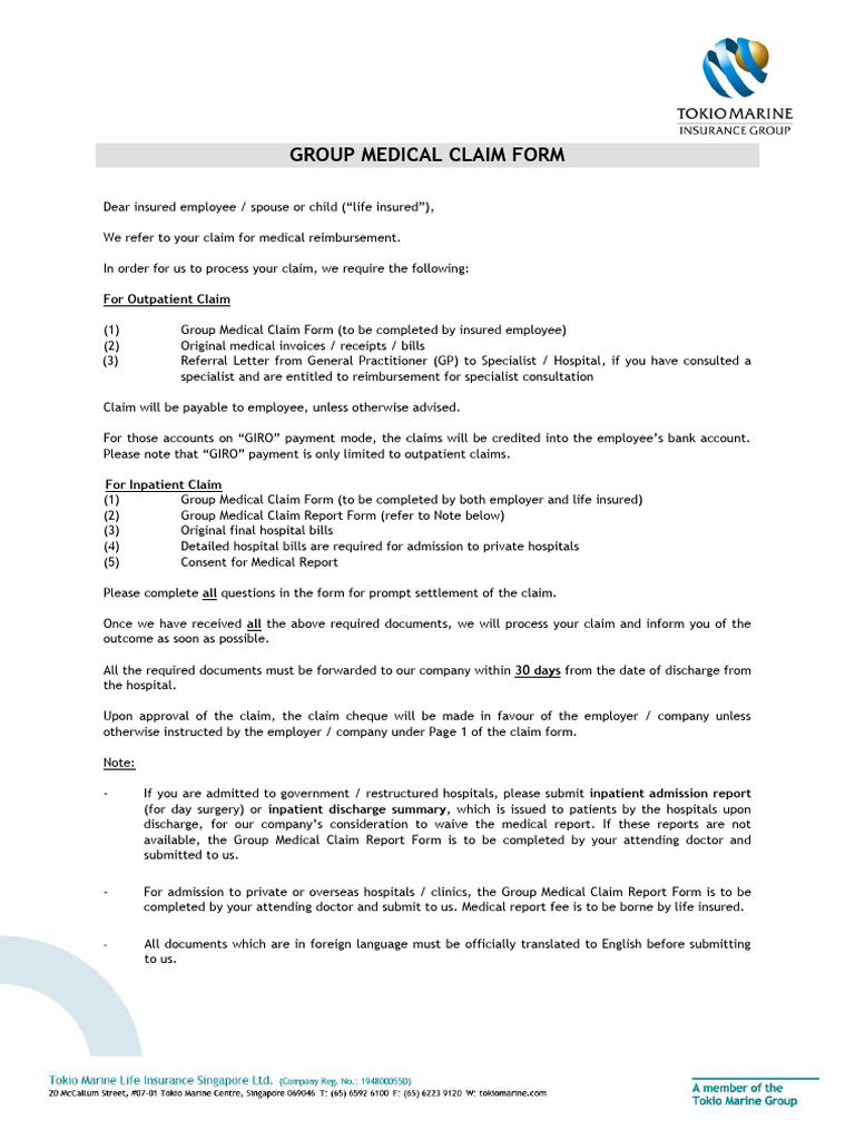 Medical Claim Submission Guidelines | PDF | Surgery | Patient