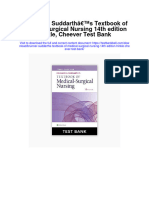 Instant Download Brunner Suddarths Textbook of Medical Surgical Nursing 14th Edition Hinkle Cheever Test Bank PDF Scribd