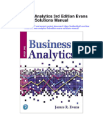 Instant Download Business Analytics 3rd Edition Evans Solutions Manual PDF Scribd