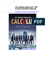 Instant download Calculus an Applied Approach 10th Edition Larson Solutions Manual pdf scribd