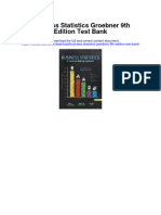 Instant Download Business Statistics Groebner 9th Edition Test Bank PDF Scribd