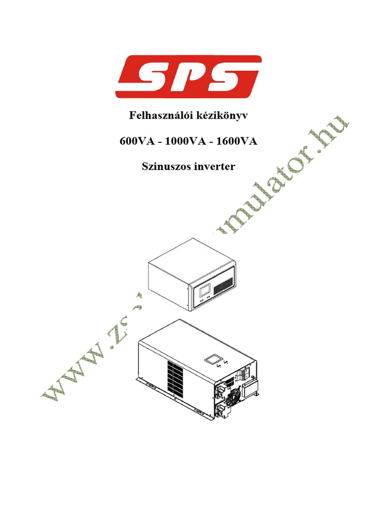 SPS Inverter SOHO Felhasznaloi Leirás | PDF