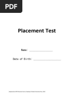 Written Placement Test