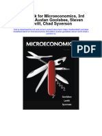 Instant Download Test Bank For Microeconomics 3rd Edition Austan Goolsbee Steven Levitt Chad Syverson Is PDF Full