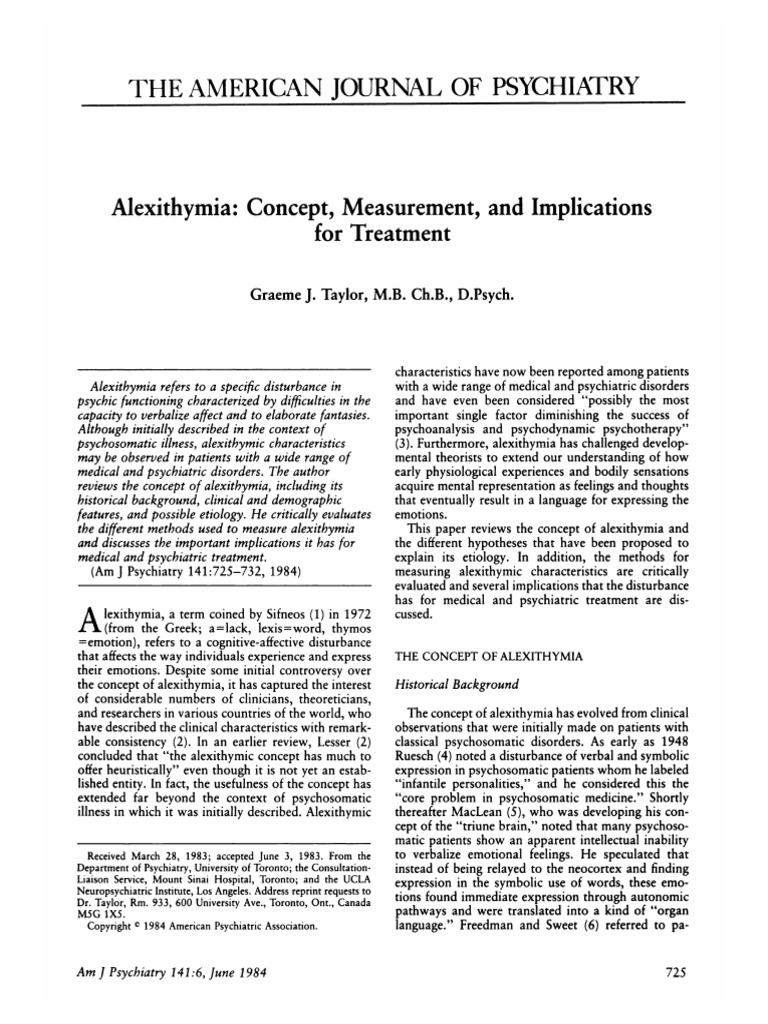 THE American Journal OF Psychiatry: J. M.B. CH.B., D.Psych | PDF ...