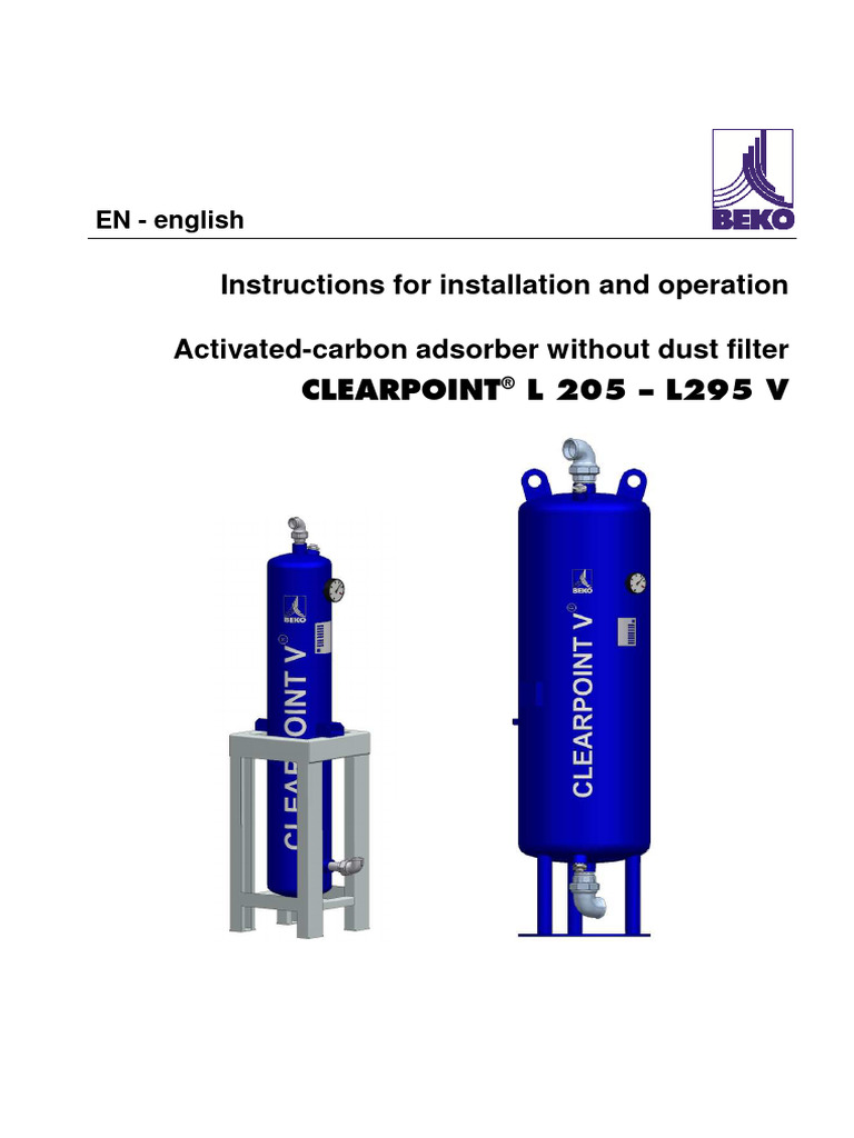 Activated Carbon Adsorber (L205V L295V) BEKO | PDF | Adsorption ...