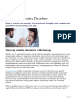 Therapy For Anxiety Disorders