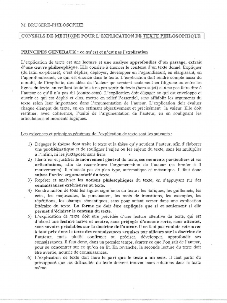 Conseils Methode Explication Pdf Pdf