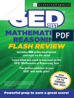 GED Math Flash Review