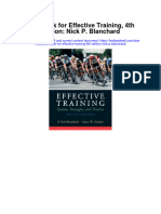 Full Download Test Bank For Effective Training 4th Edition Nick P Blanchard PDF Free