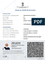 2nd Dose - Certificate - Vijayamahantesh