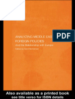 Analysing Middle Eastern Foreign Policies The Relationship With Europe