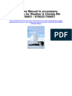 Solutions Manual To Accompany Exercises For Weather Climate 8th 0321769651 9780321769657