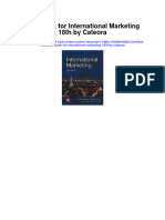 Instant Download Test Bank For International Marketing 18th by Cateora PDF Ebook