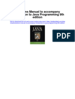 Instant download Solutions Manual to Accompany Introduction to Java Programming 9th Edition pdf scribd