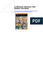 Instant Download Consumer Behavior Solomon 10th Edition Test Bank PDF Scribd