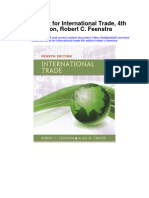 Instant Download Test Bank For International Trade 4th Edition Robert C Feenstra PDF Ebook